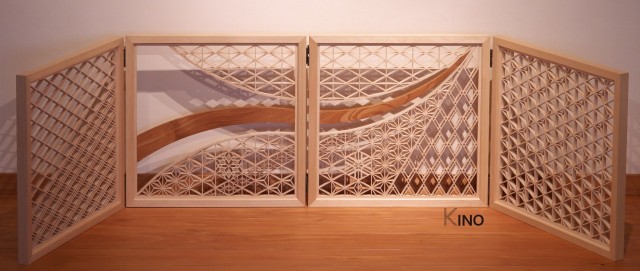 Kumiko Art Folding Screen gallery | K-INO Inomata Art 